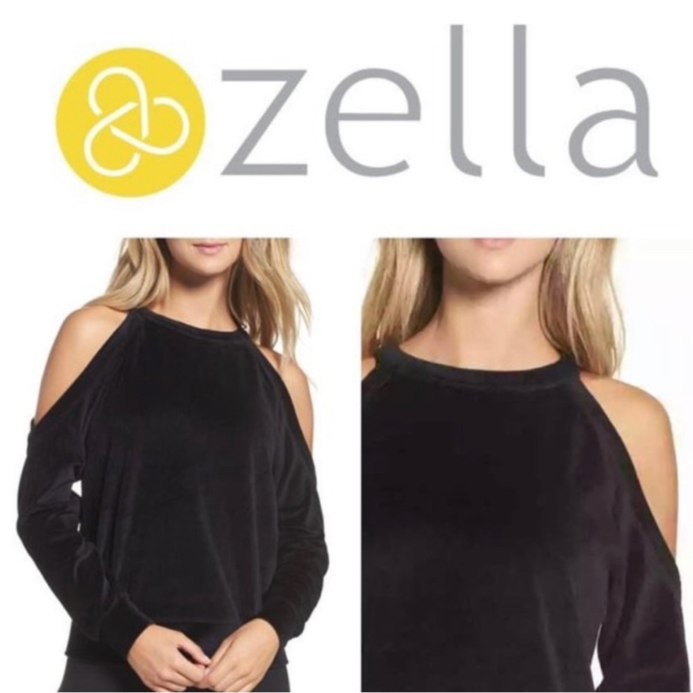 Zella cozy warm but so sexy velour sweatshirt